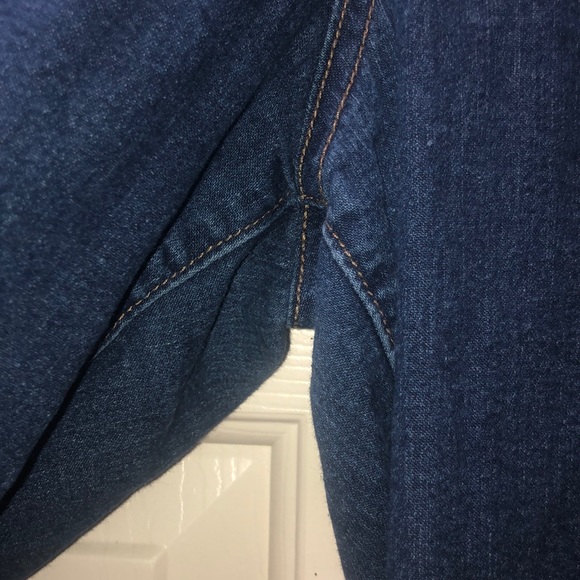 Dark Wash Mid-Rise Super Skinny Jeans - Picture 3 of 5